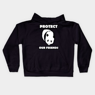 Protect our friends - panda Kids Hoodie